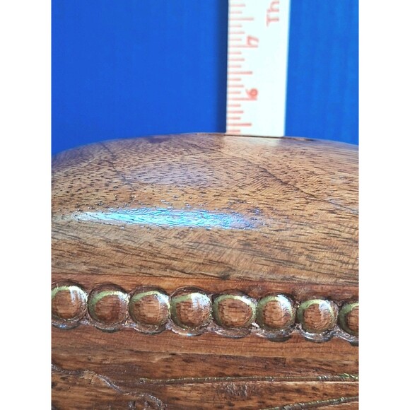 VTG SHEPHERDS WAY Hand Carved Closed Collection Bank Secrets Box Christian Theme - Picture 9 of 11